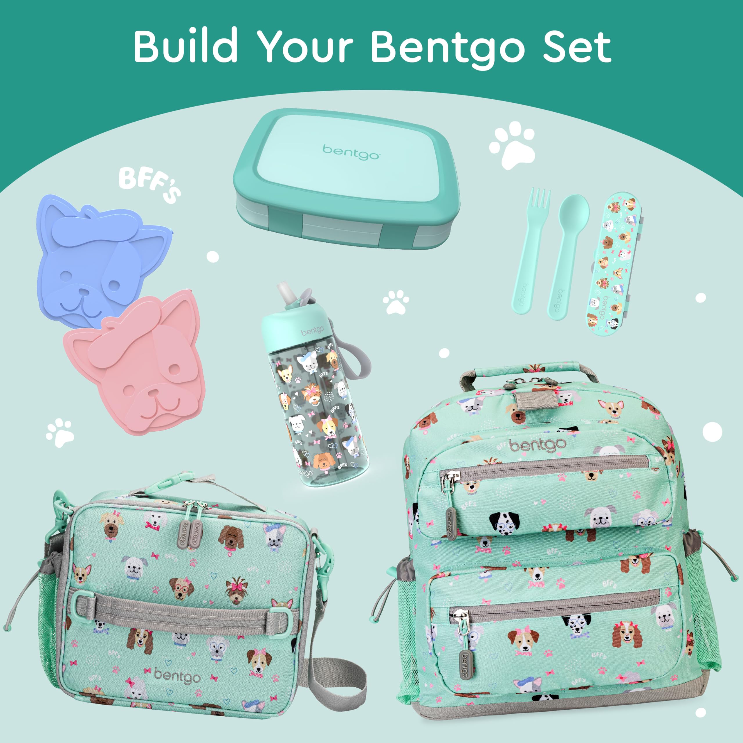 Bentgo Kids compact lunch box fits easily into a backpack.