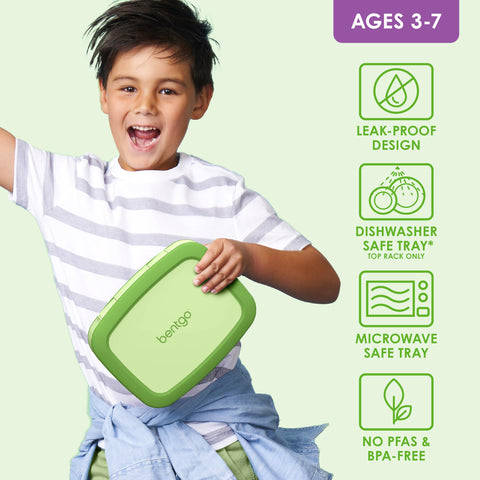 Bentgo Kids drop-proof design with rubber-coated edges for active kids