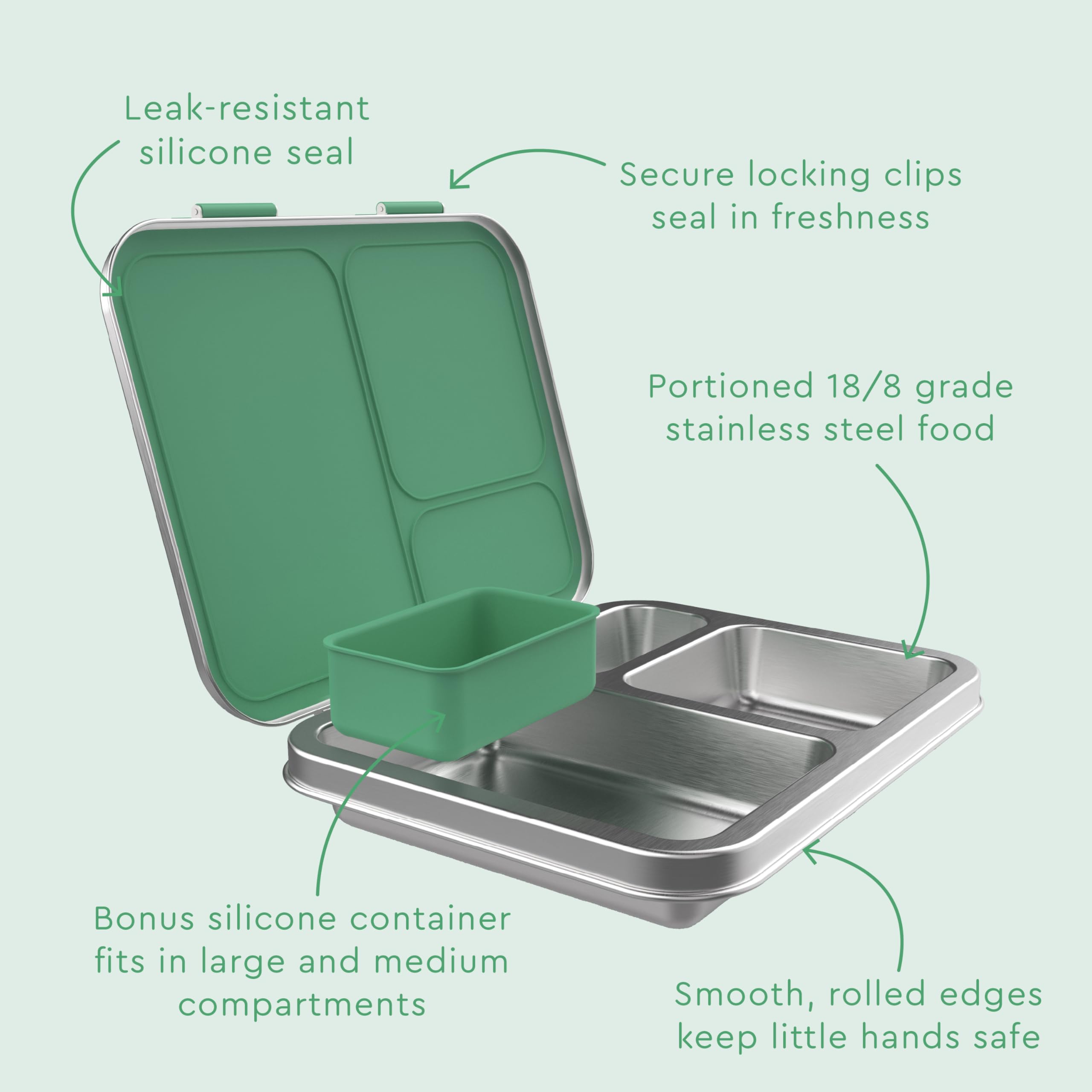 Bentgo Kids durable stainless steel construction for daily school use