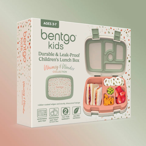 Bentgo Kids Geo Speckle PFAS and BPA-free materials ensure safe meals.