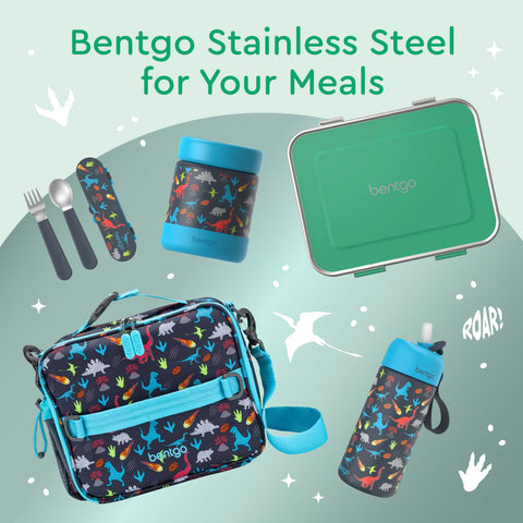 Bentgo Kids green color lunch box supporting eco-friendly lunches