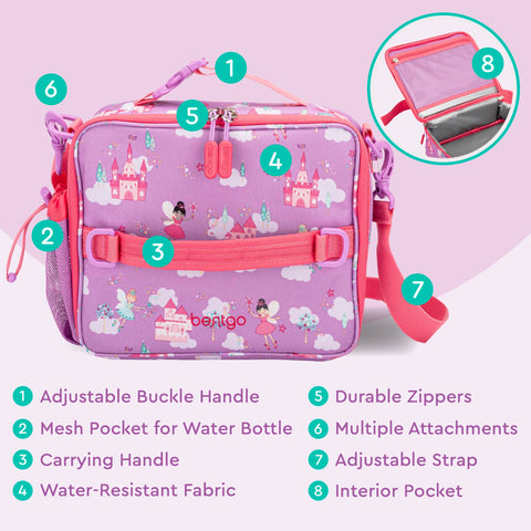 Bentgo Kids Lunch Bag multiple-carry-options for easy transport.