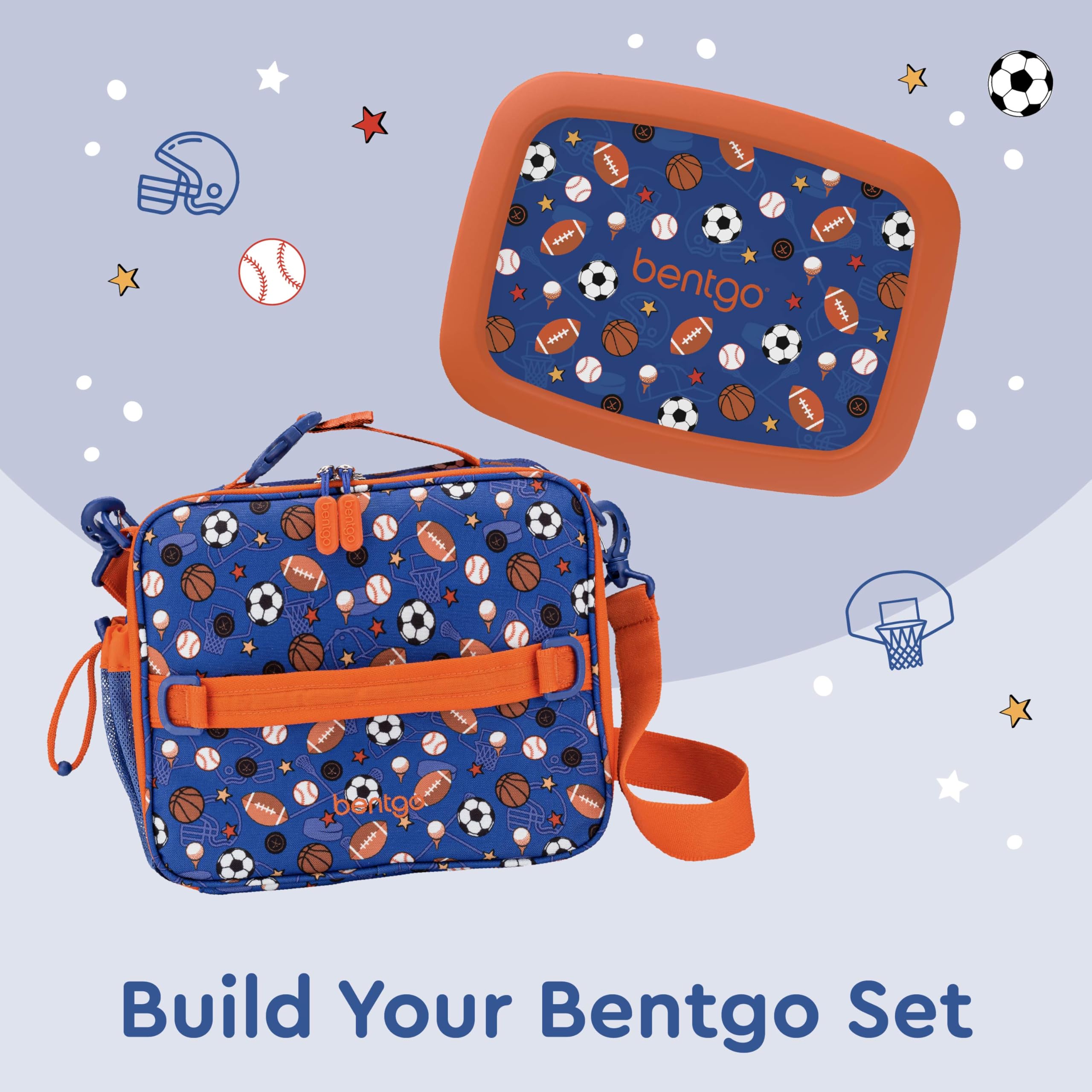 Bentgo Kids lunch bag easy to clean interior and pockets for utensils.