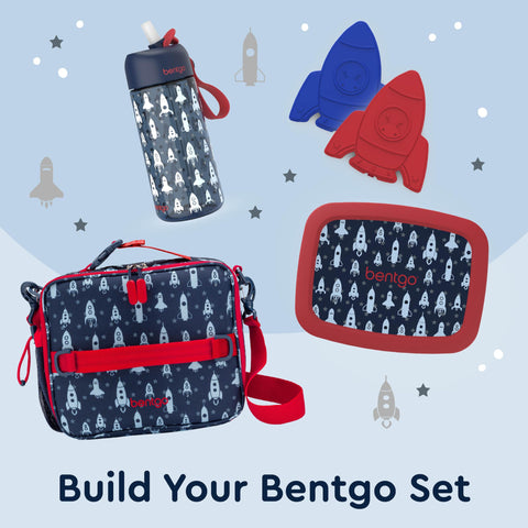 Bentgo Kids lunch bag fits Bentgo Lunch Box and snacks securely.