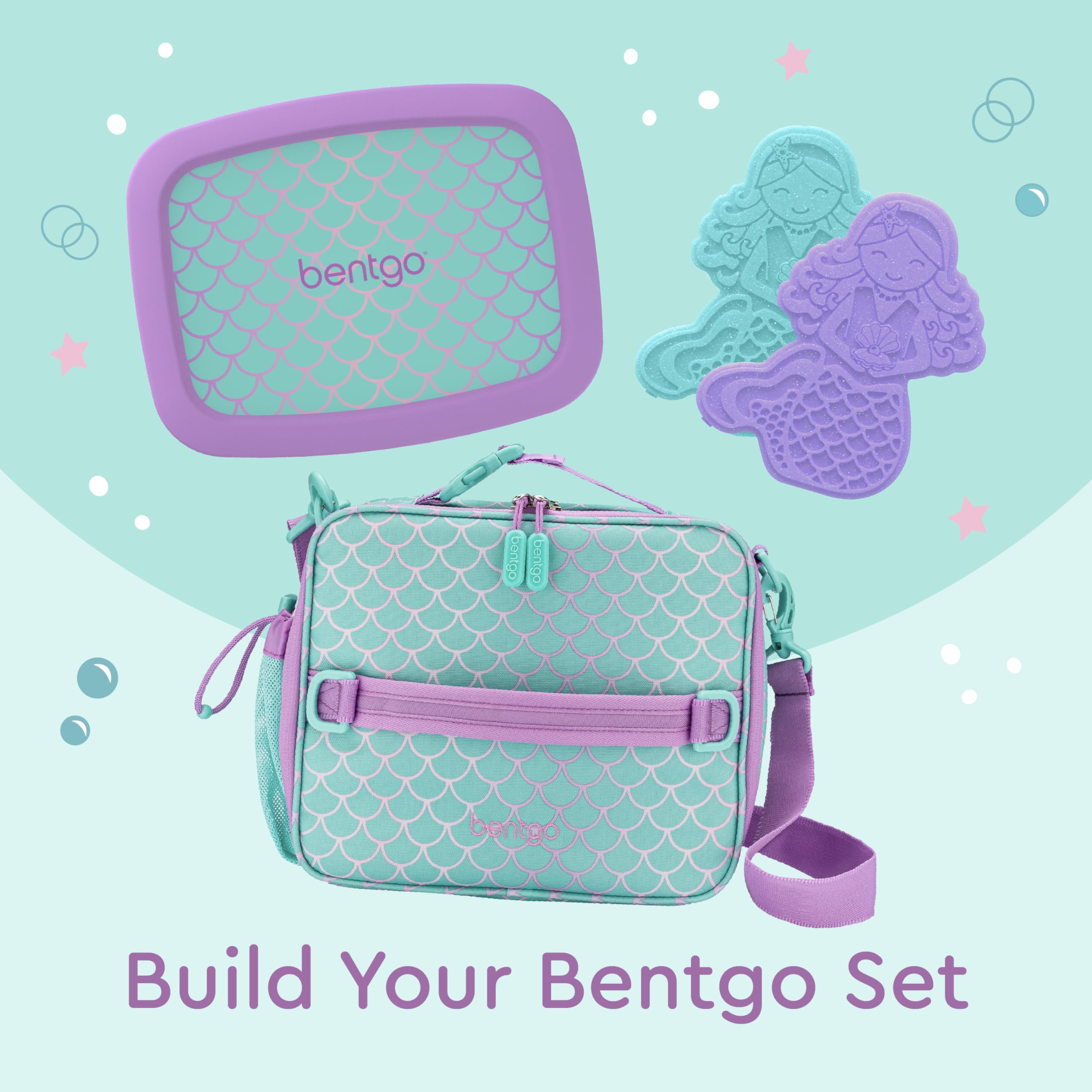 Bentgo Kids Mermaid adjustable shoulder strap for versatile carrying