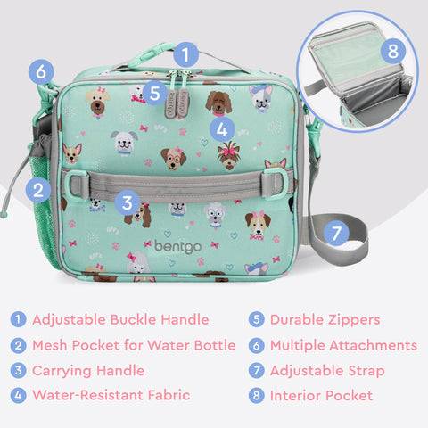 Bentgo Kids Lunch Bag offers multiple carry options for comfort