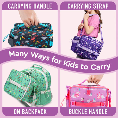 Bentgo Kids Lunch Bag padded-compartment protects contents on the go.