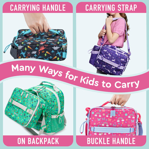 Bentgo Kids Lunch Bag padded interior guards the lunch box during travel