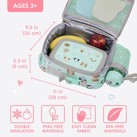 Bentgo Kids Lunch Bag padded thermal compartment maintains temperature