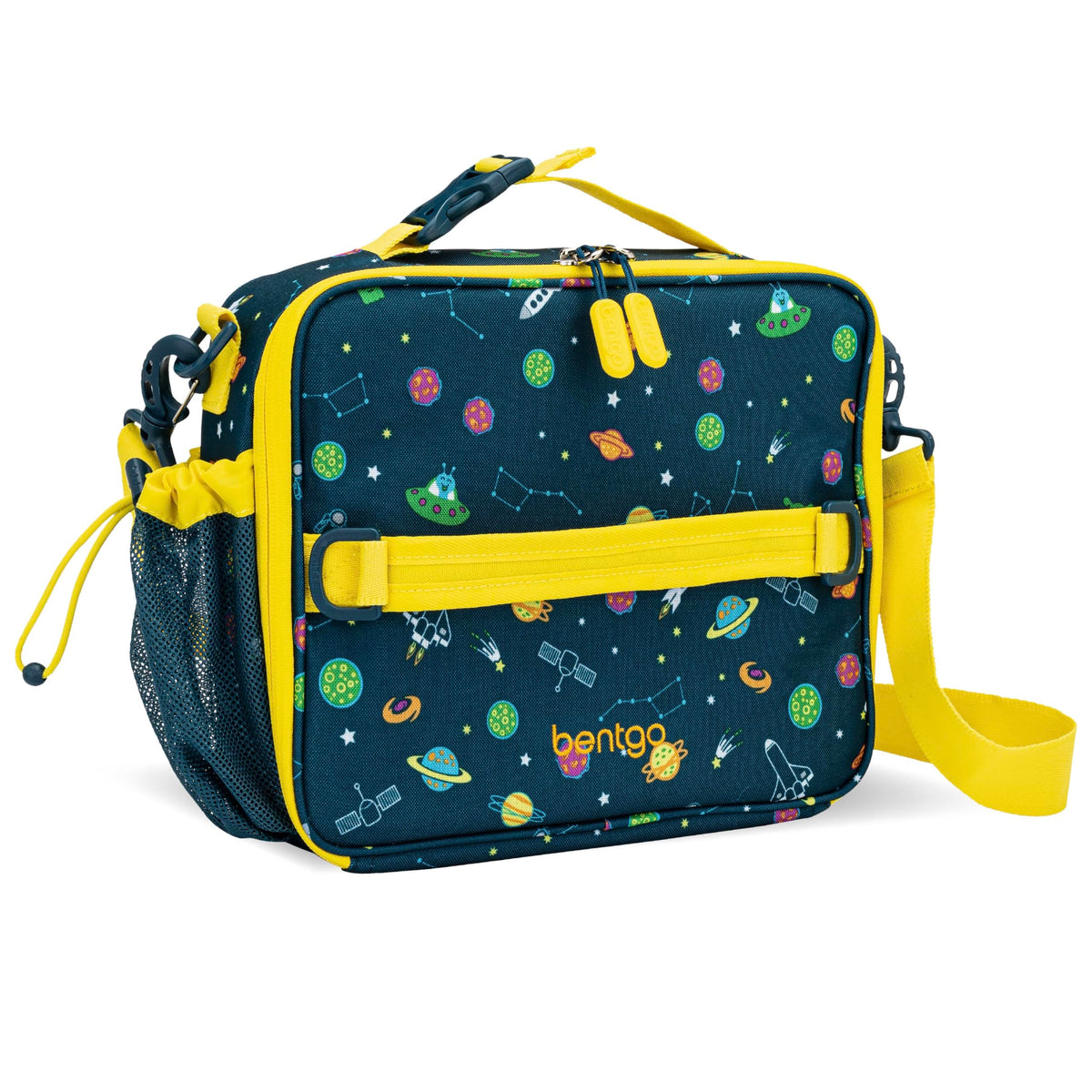 Bentgo Kids Lunch Bag space exterior with durable design for everyday school use.