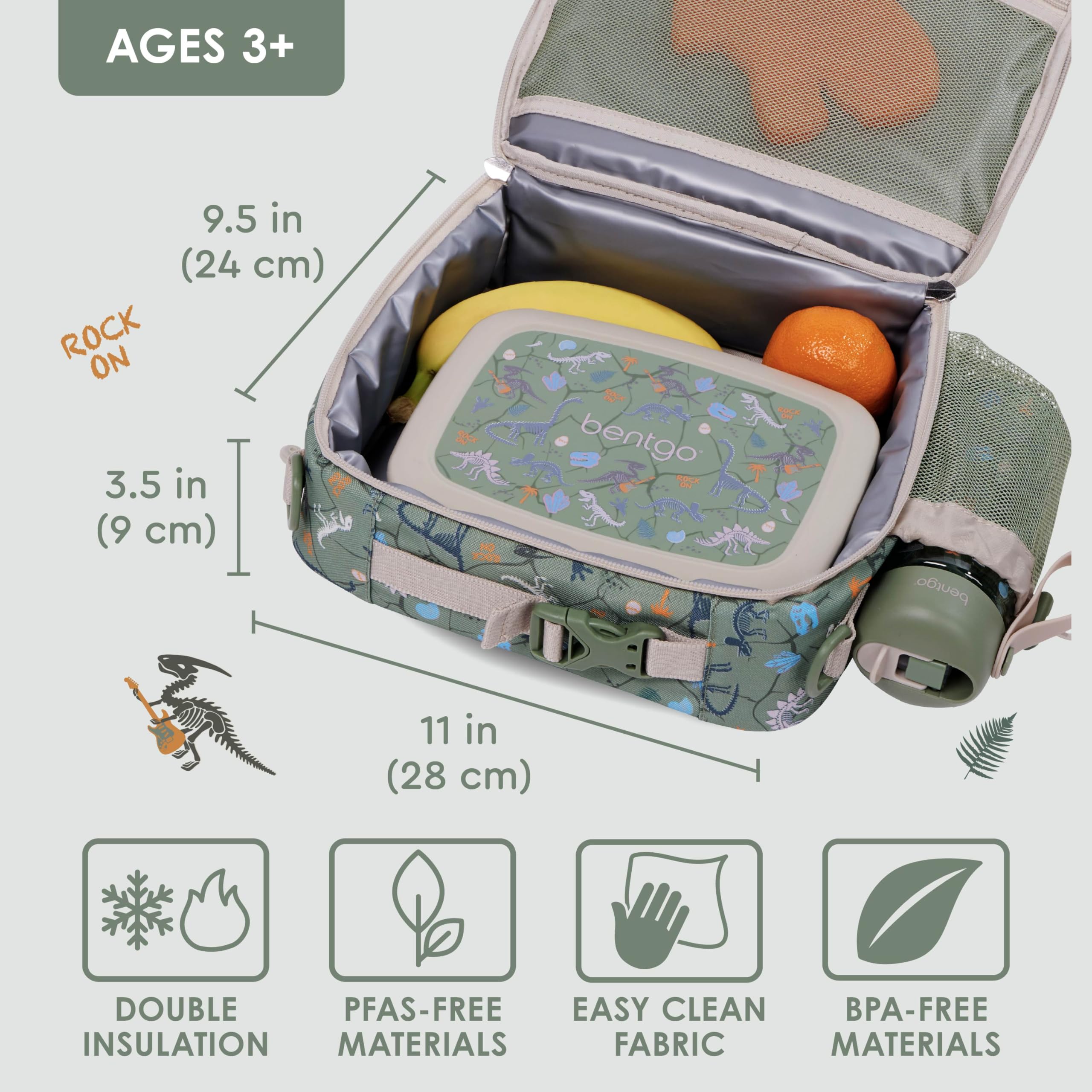 Bentgo Kids lunch bag with water-resistant fabric for everyday use