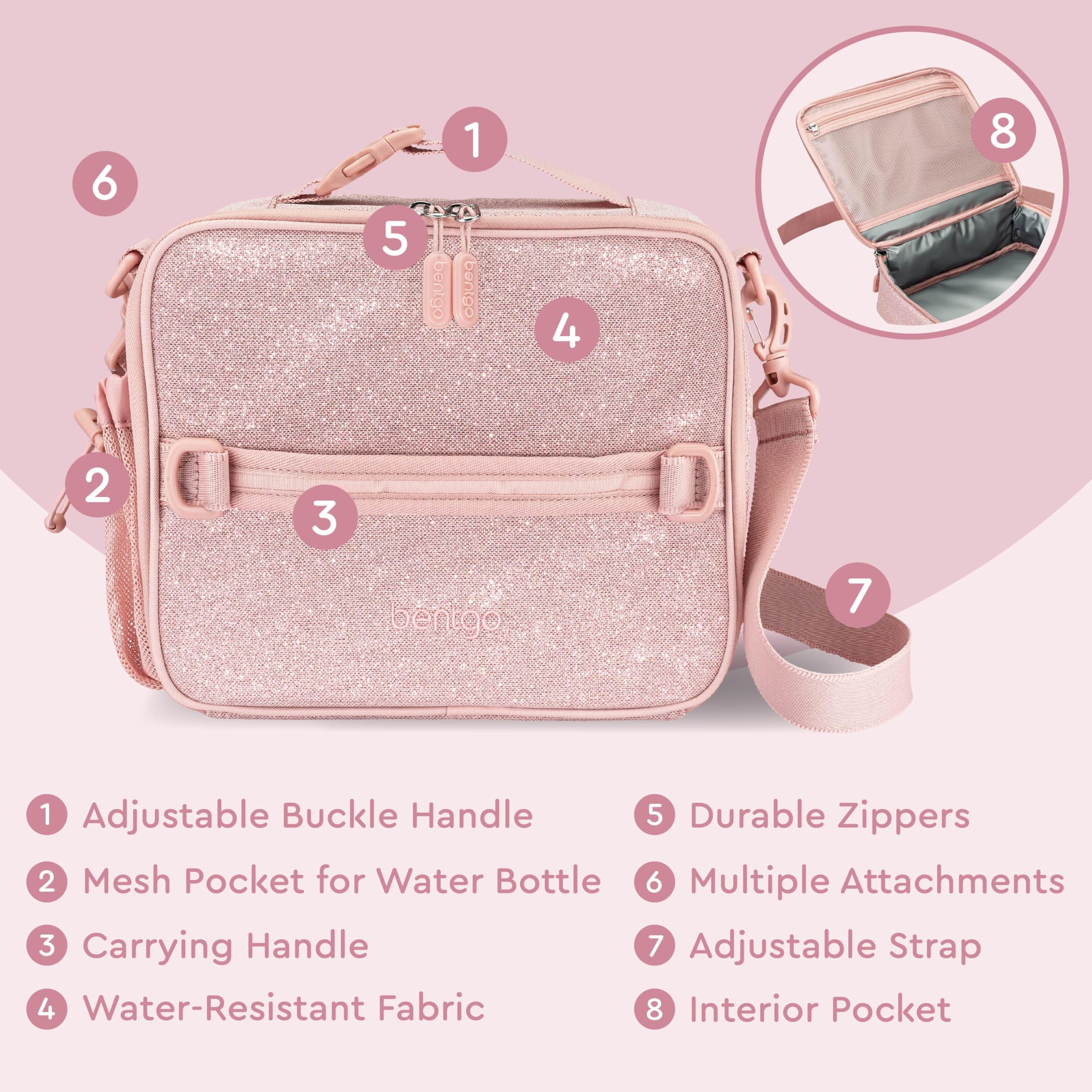 Bentgo Kids lunch bag zipper close-up highlighting durable hardware