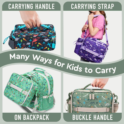 Bentgo Kids lunch bag adjustable zipper design for easy kid access