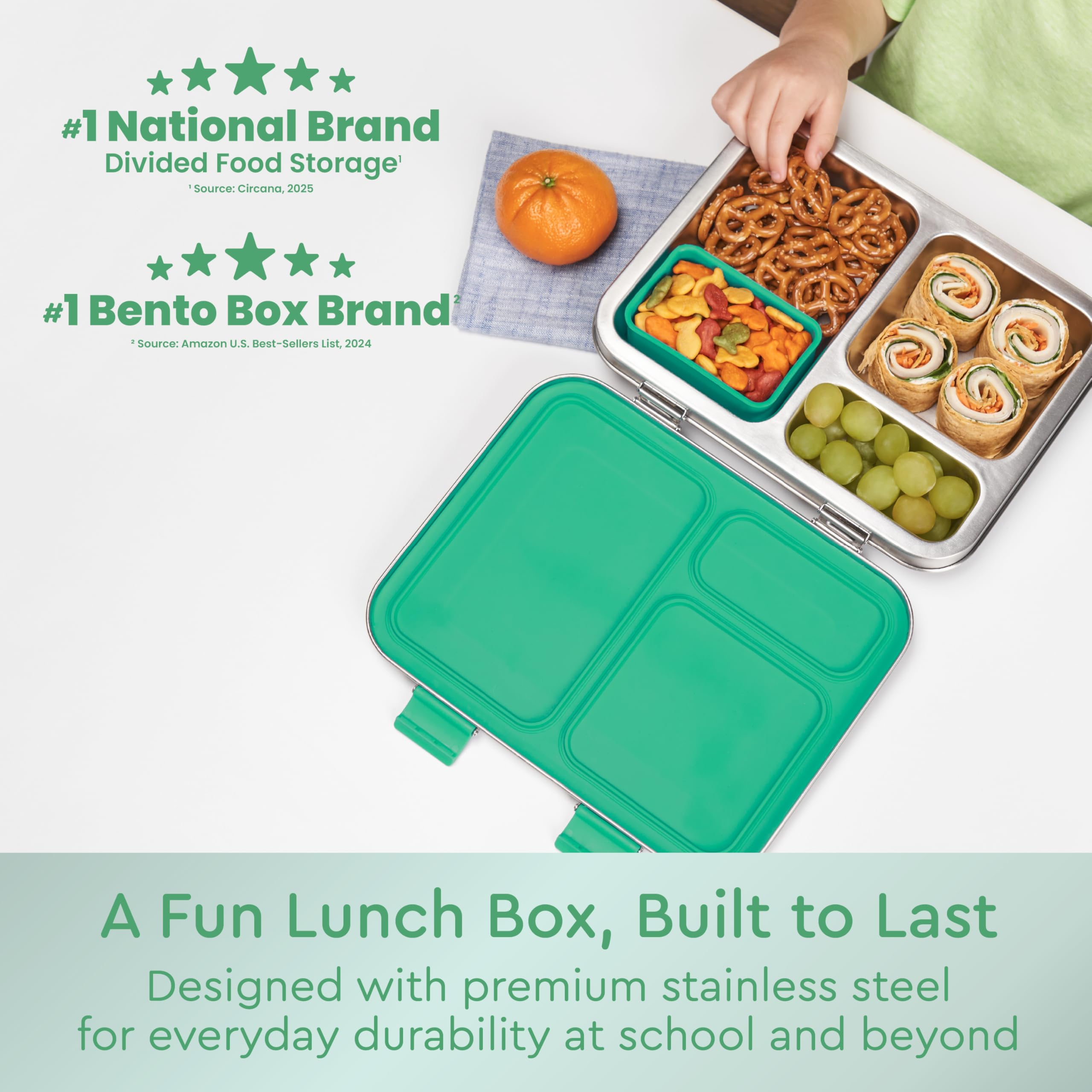 Bentgo Kids lunch box bonus silicone container expands meal capacity for snacks