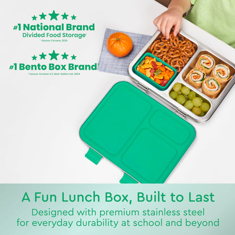 Bentgo Kids lunch box bonus silicone container expands meal capacity for snacks