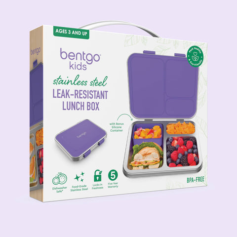 Bentgo Kids purple design appeals to kids and parents.
