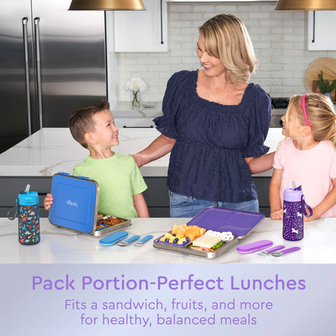 Bentgo Kids rounded edges enhance safety during lunch.