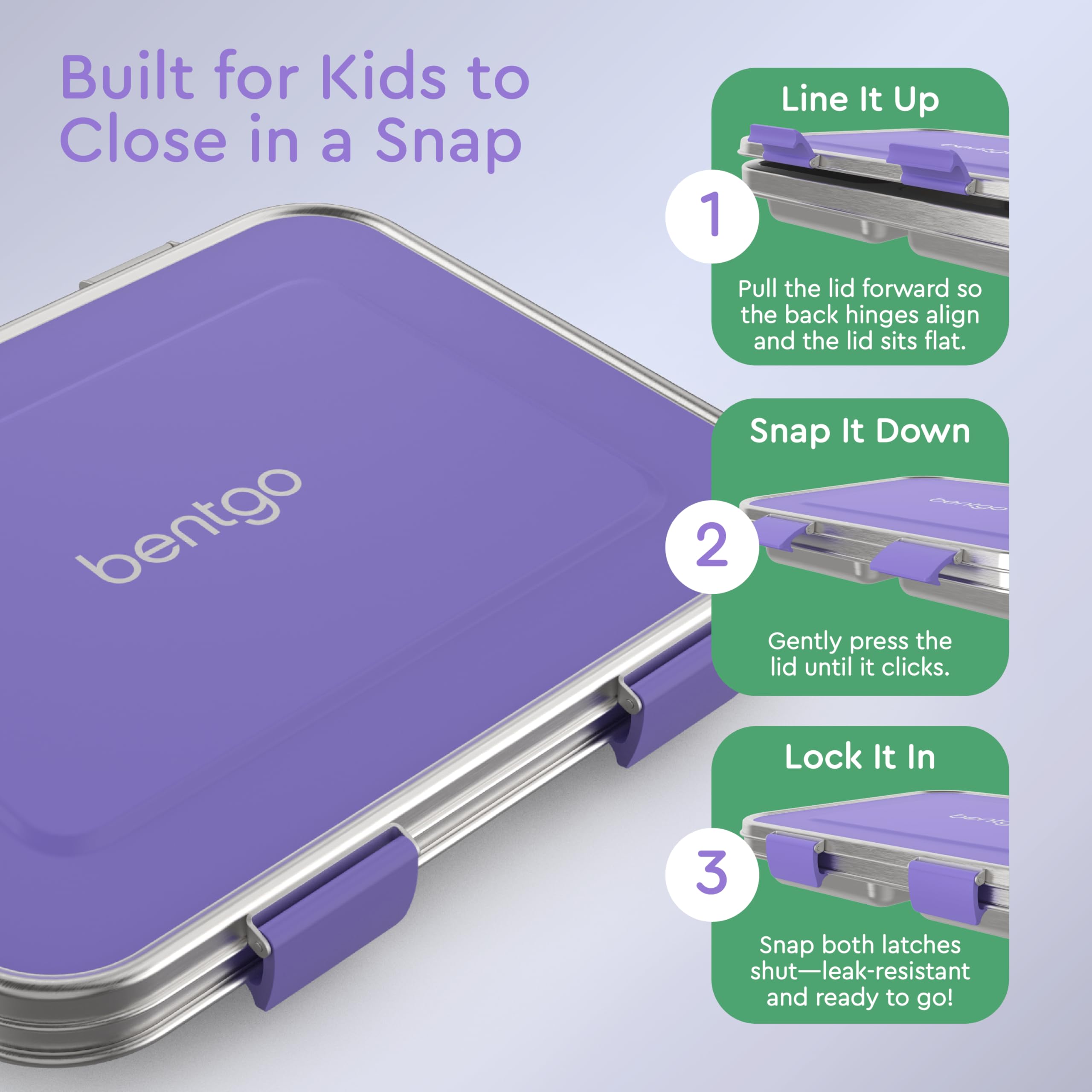 Bentgo Kids top-rack dishwasher-safe design for quick cleanup.