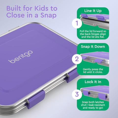 Bentgo Kids top-rack dishwasher-safe design for quick cleanup.