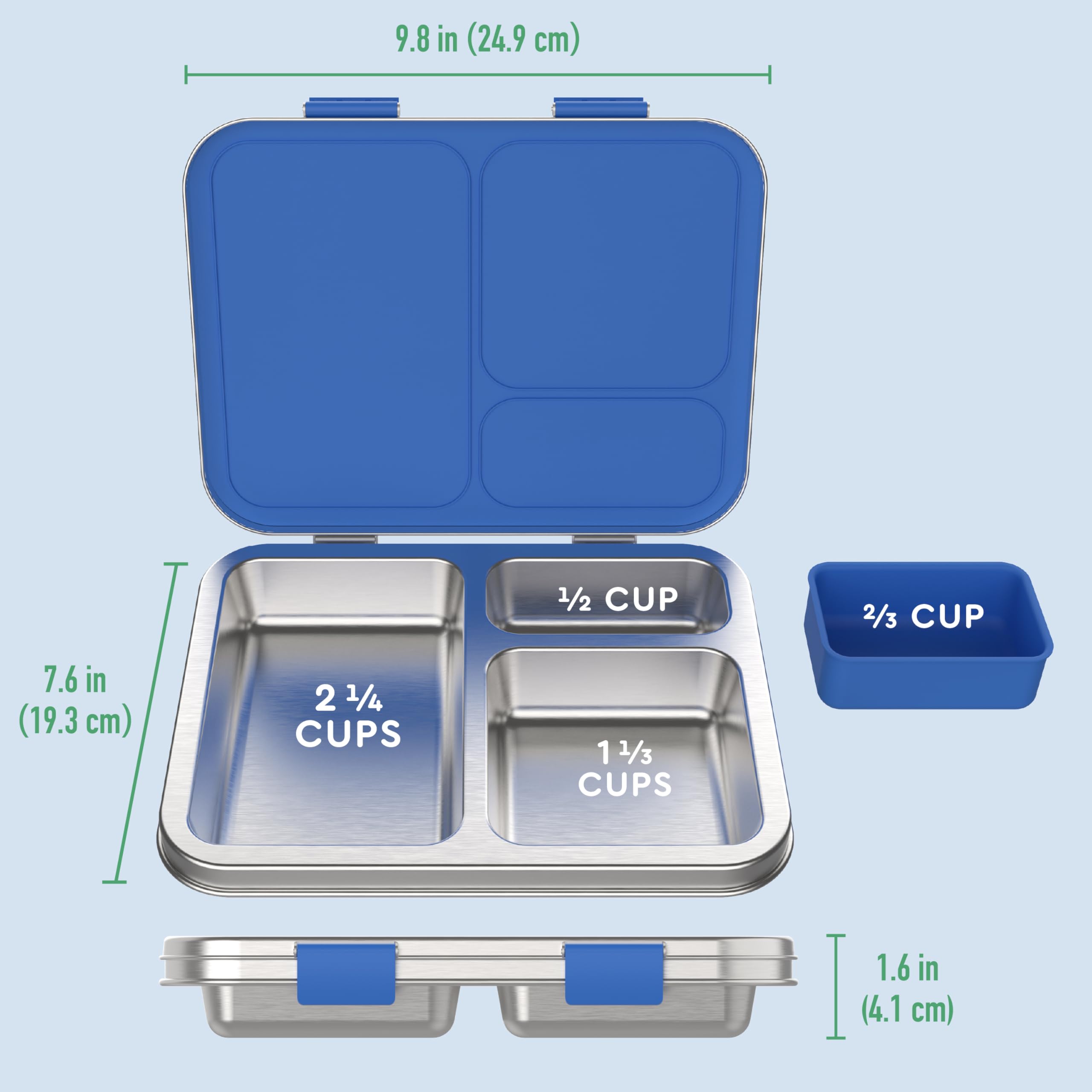 Bentgo Kids bonus silicone container shown beside lunchbox