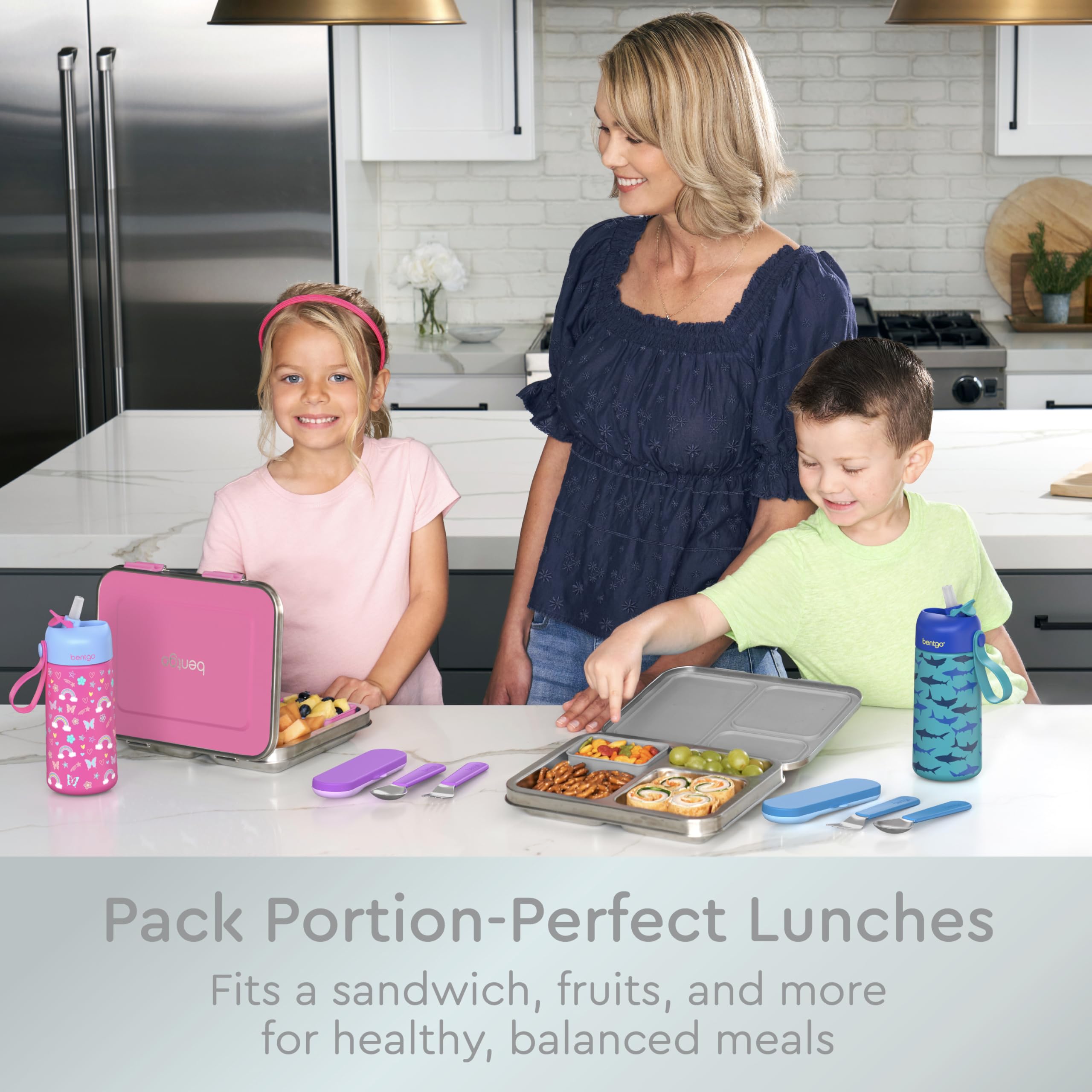 Bentgo Kids top-rack dishwasher-safe design for easy cleanup.