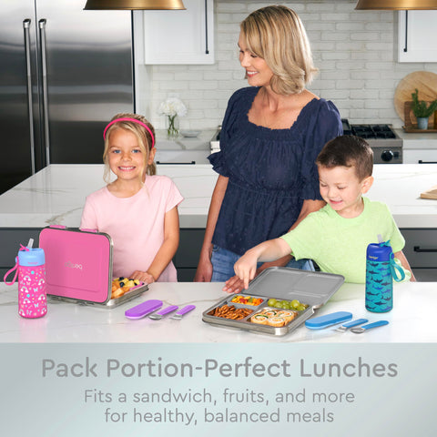 Bentgo Kids top-rack dishwasher-safe design for easy cleanup.