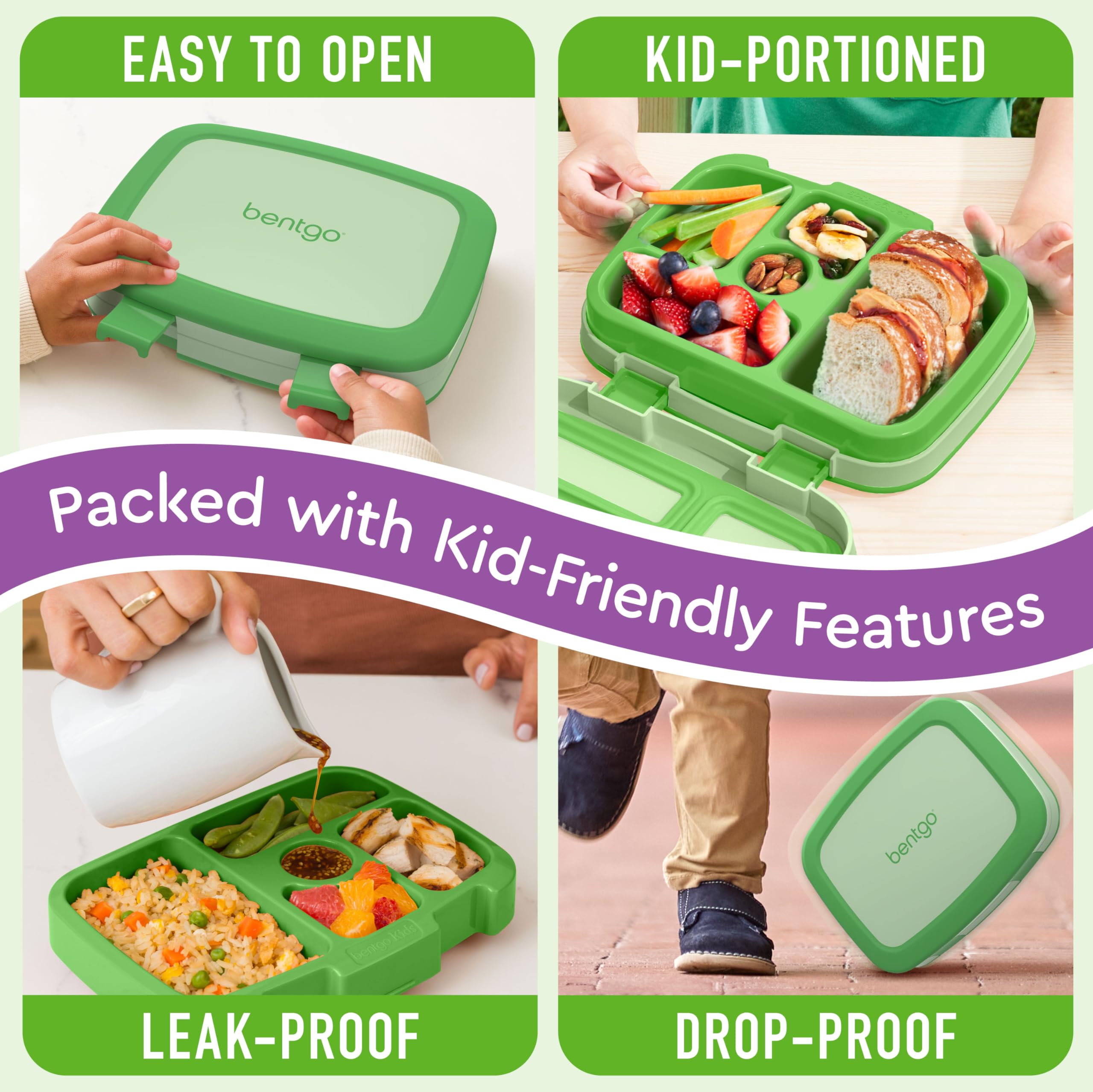 Bentgo Kids removable tray is microwave-safe for quick reheats