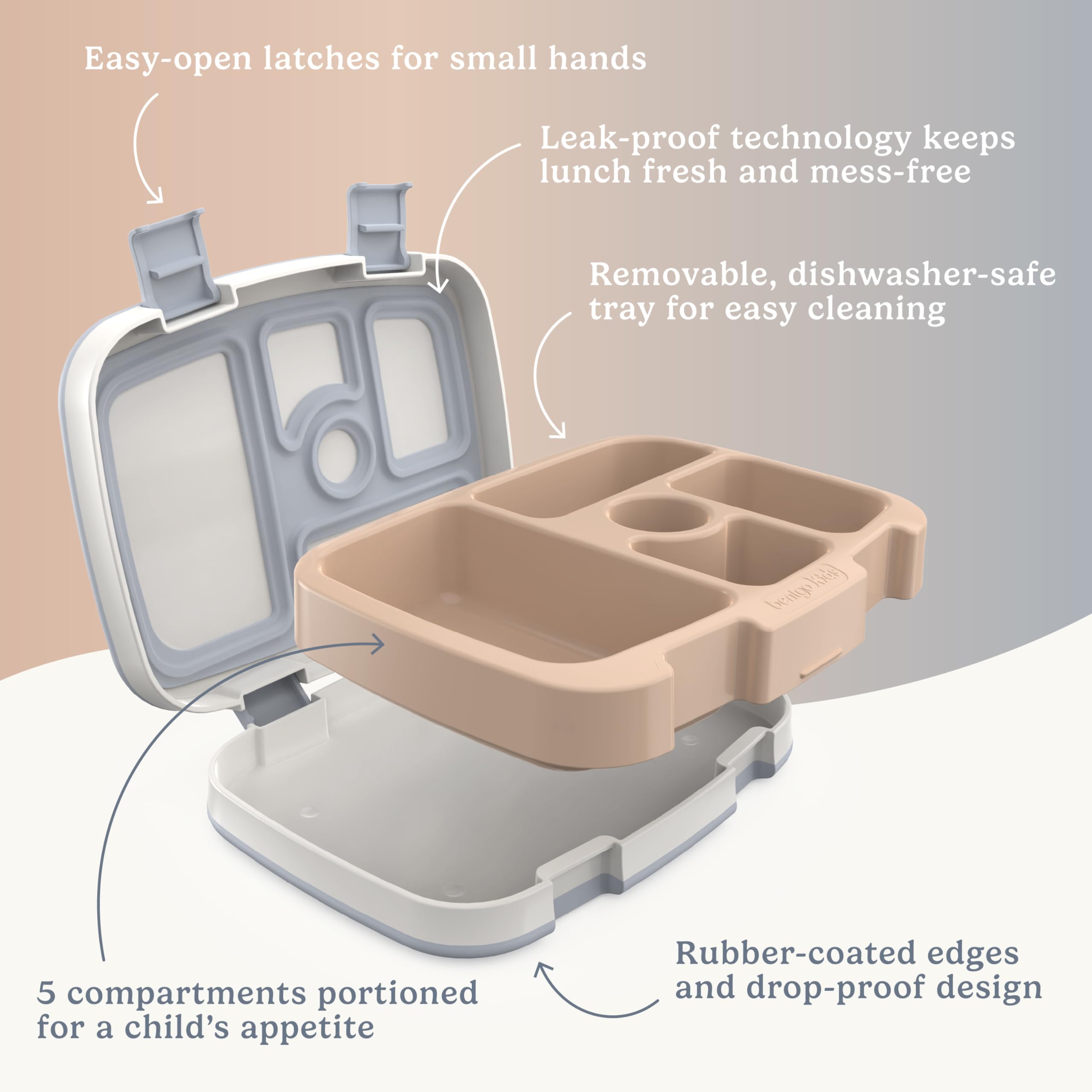 Bentgo Kids microwave-safe removable tray enables quick reheats
