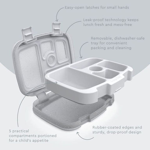 Bentgo Kids microwave-safe removable tray for quick reheating.