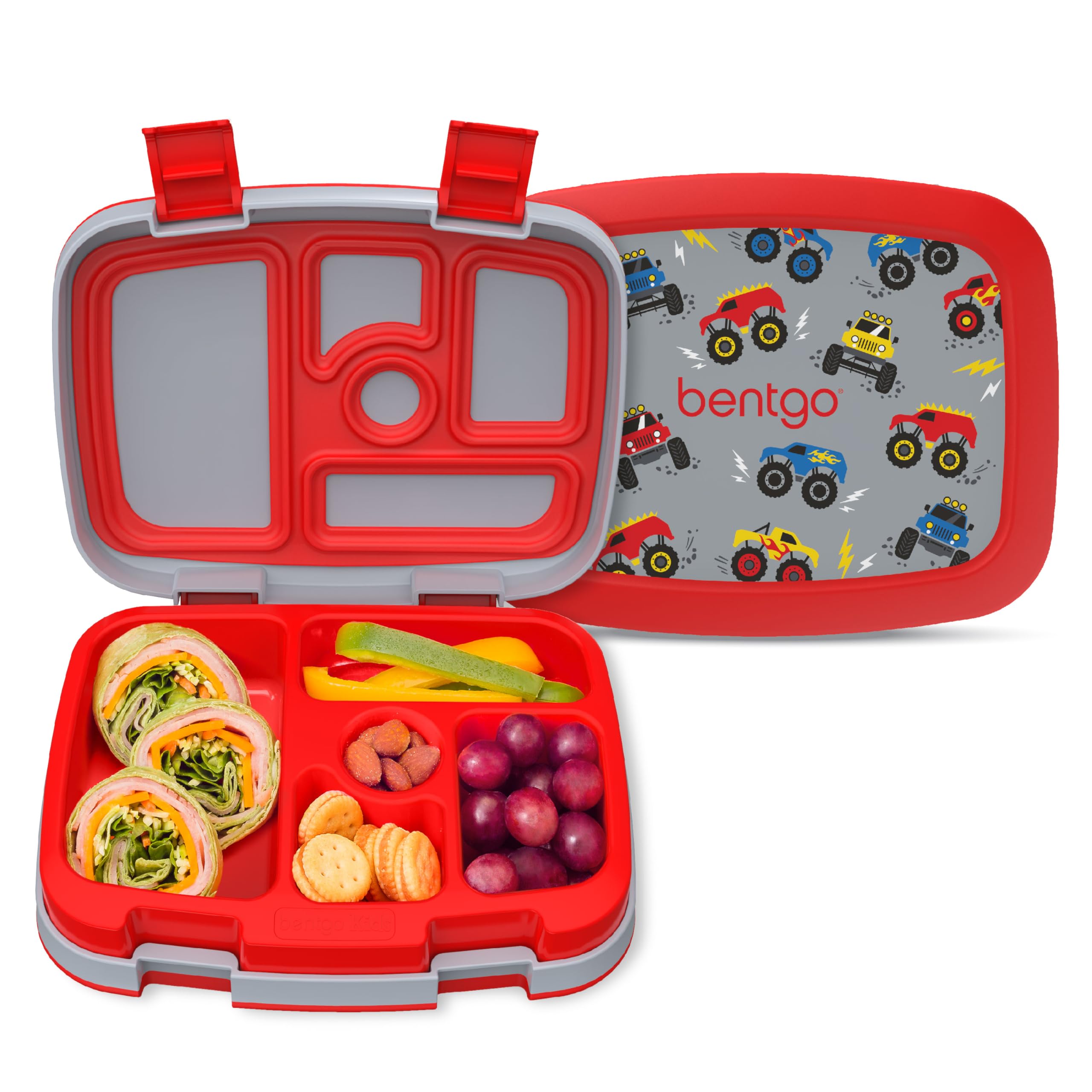 Bentgo Kids Prints five-compartment lunch box for organized school lunches.