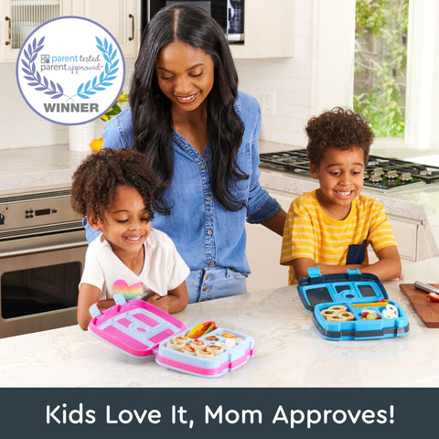 Bentgo Kids Prints five-compartment layout helps with balanced portions for kids