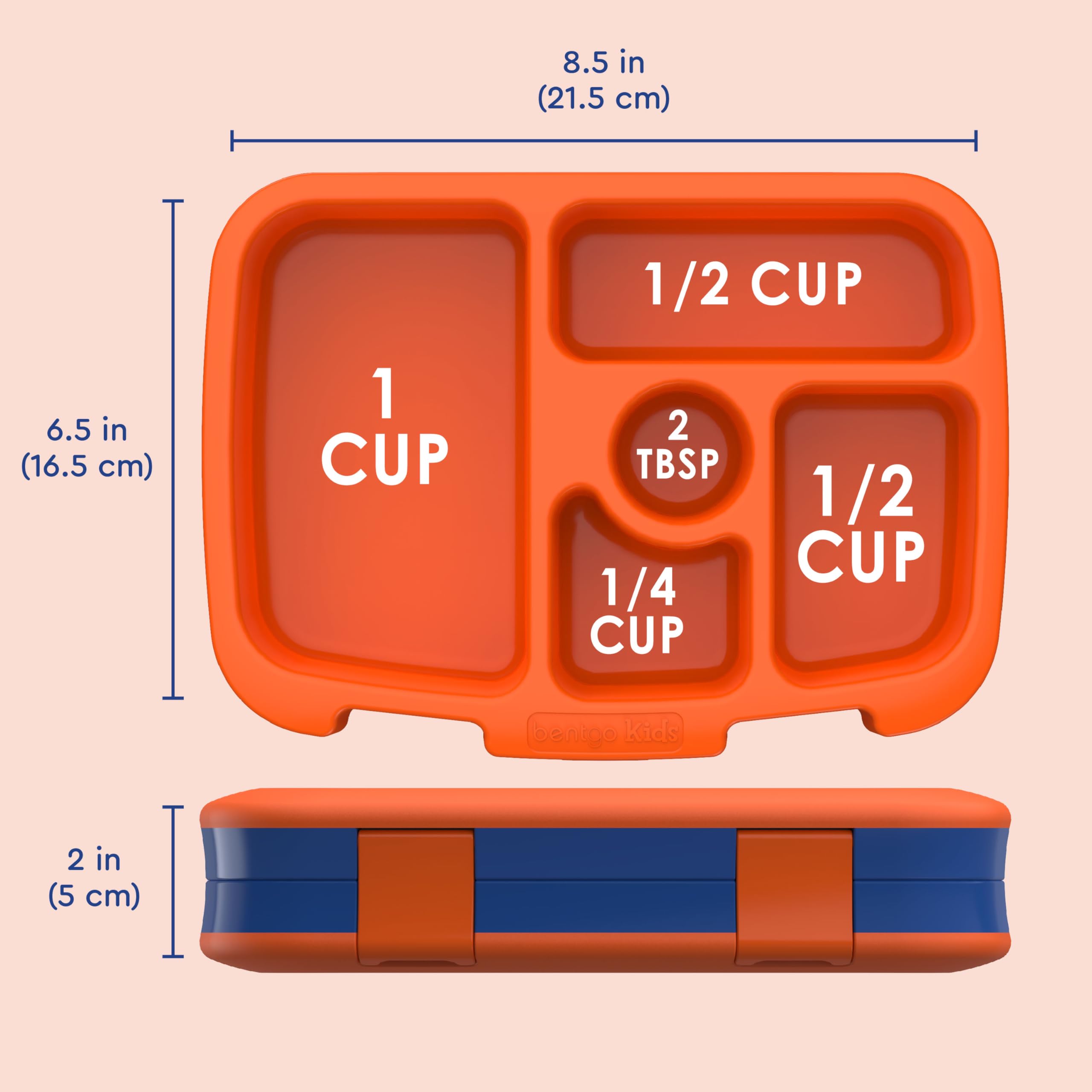 Bentgo Kids Prints compact design fits backpacks for on-the-go snacks.