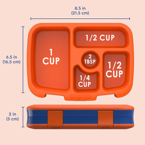Bentgo Kids Prints compact design fits backpacks for on-the-go snacks.