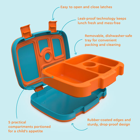 Bentgo Kids Prints dishwasher-safe outer shell for easy cleanup