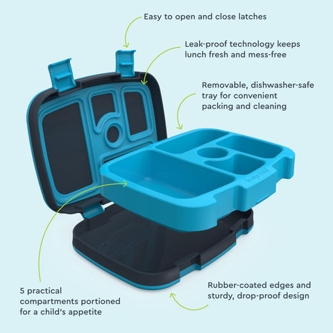 Bentgo Kids Prints dishwasher-safe outer shell for easy cleanup