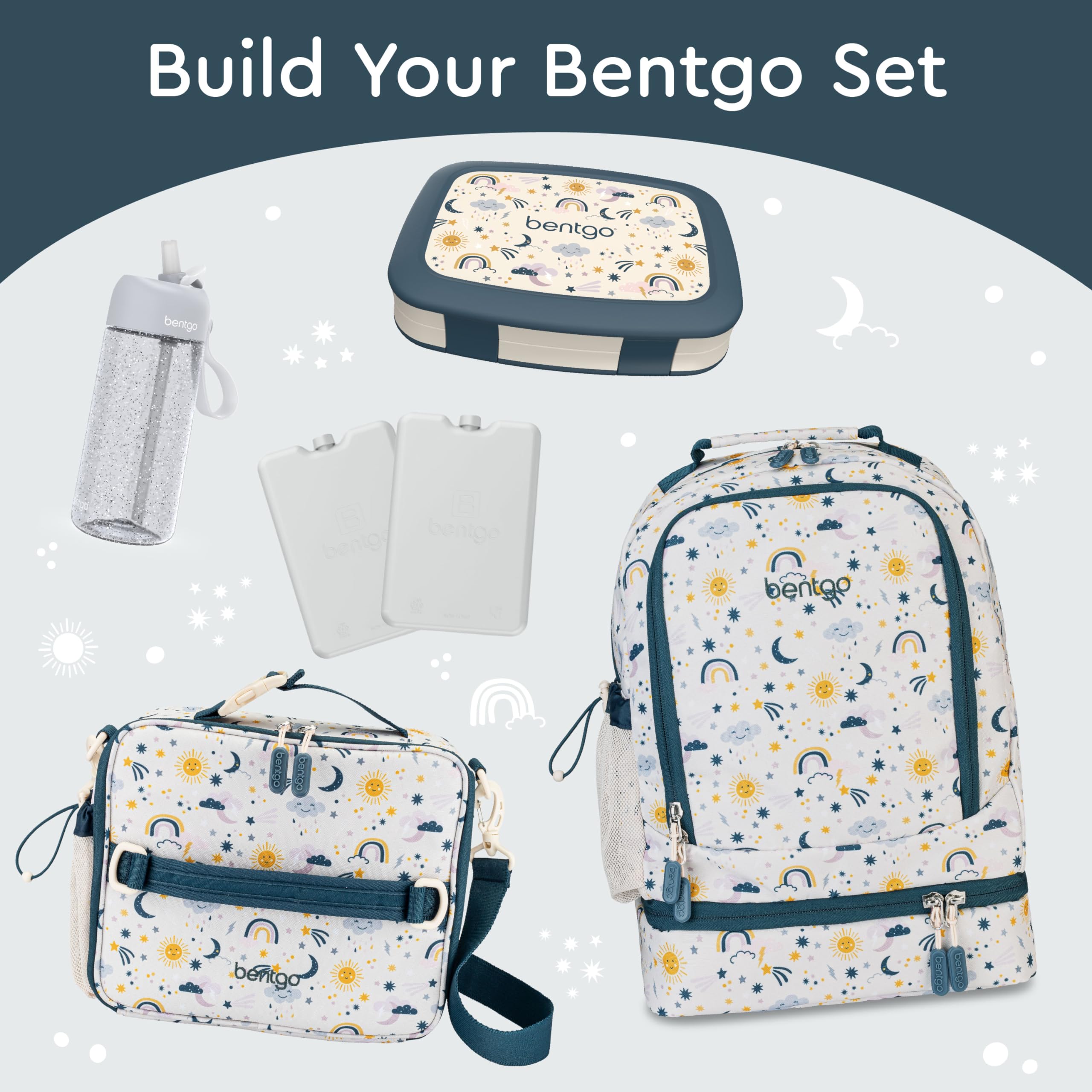 Bentgo Kids Prints dishwasher-safe tray simplifies cleanup after meals.
