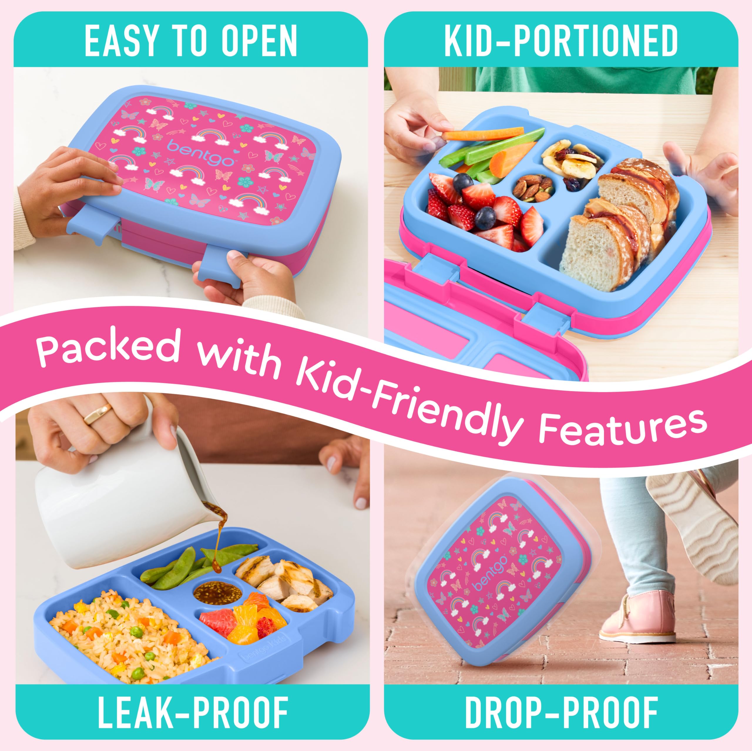 Bentgo Kids Prints dishwashable outer shell for easy cleanup