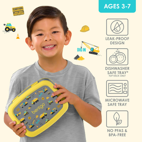 Bentgo Kids Prints drop-proof design with rubber-coated edges