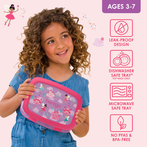 Bentgo Kids Prints drop-proof lunch box withstands busy mornings and active kids.