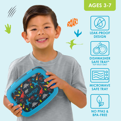 Bentgo Kids Prints durable, drop-proof lunchbox ideal for active days