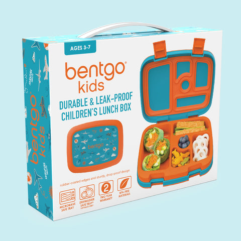 Bentgo Kids Prints lightweight design fits in backpacks