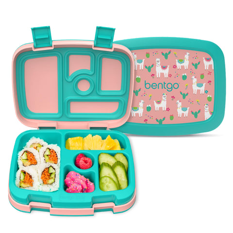 Bentgo Kids Prints leak-proof 5-compartment lunch box for ages 3-7