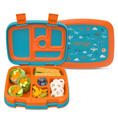 Bentgo Kids Prints leak-proof lunch box with five compartments for mess-free meals