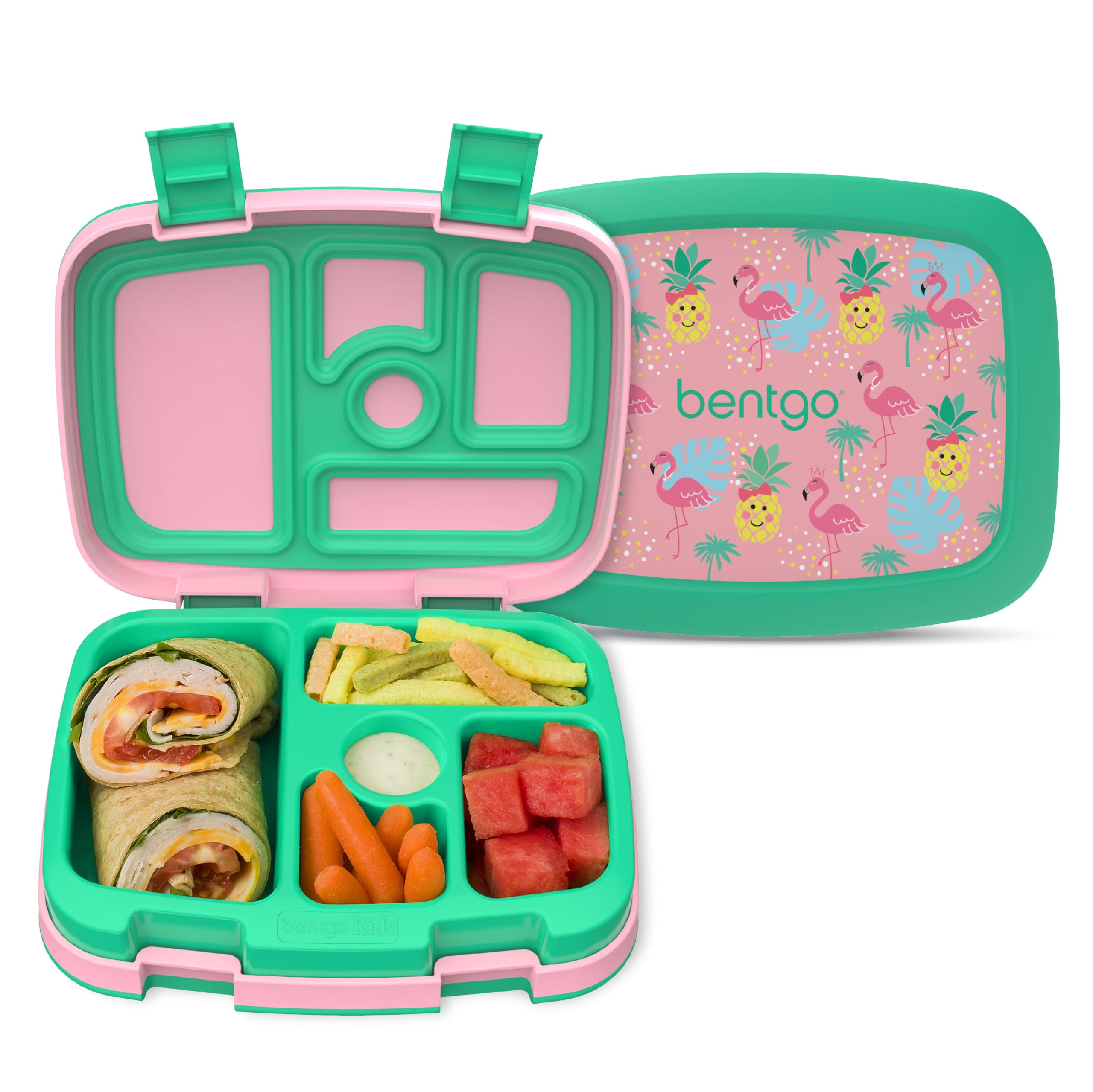 Bentgo Kids Prints lunch box with five compartments for organized school meals