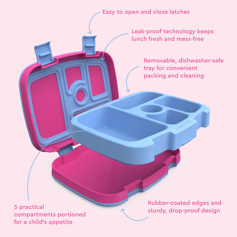 Bentgo Kids Prints two kid-friendly latches for easy opening