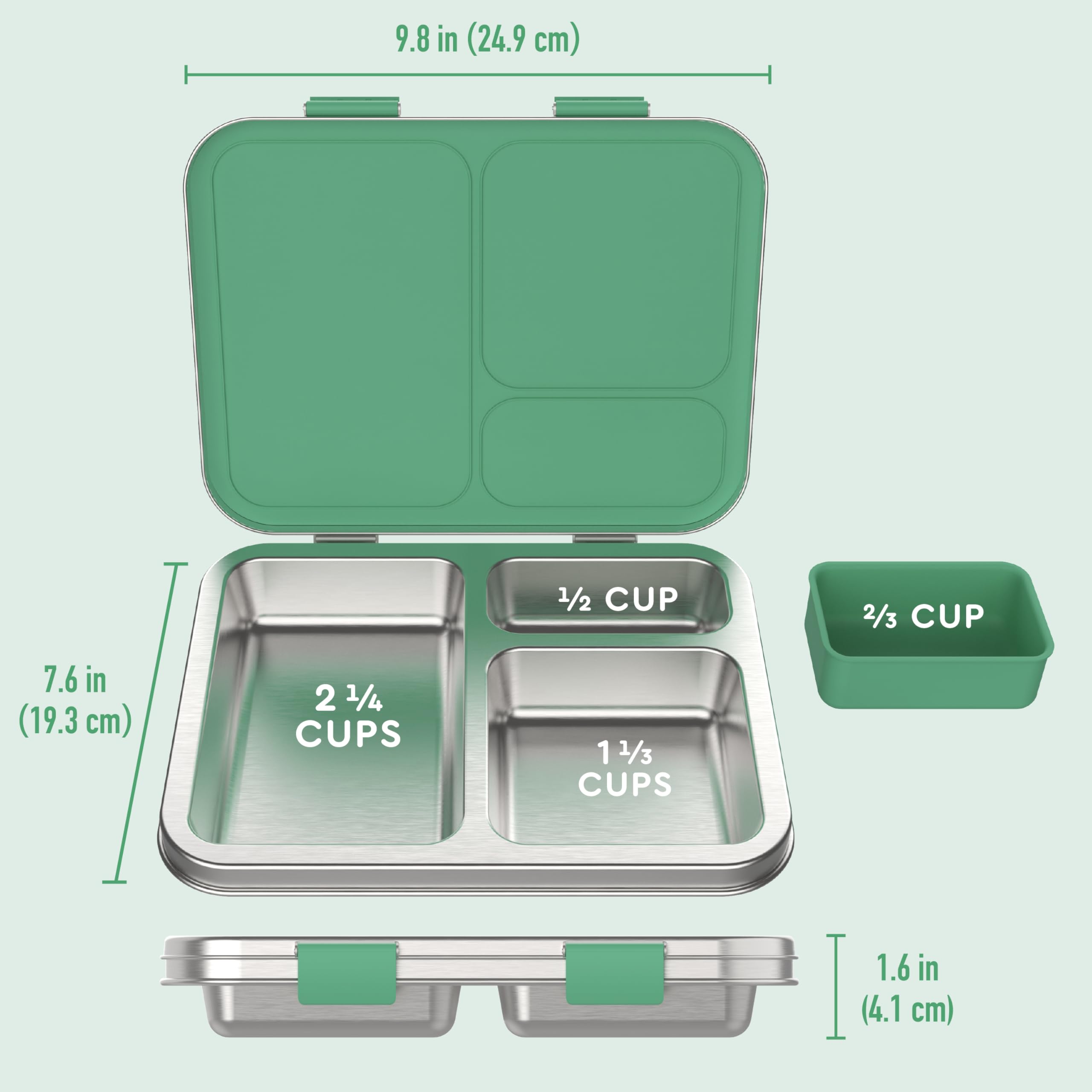 Bentgo Kids secure locking clips prevent leaks during transport