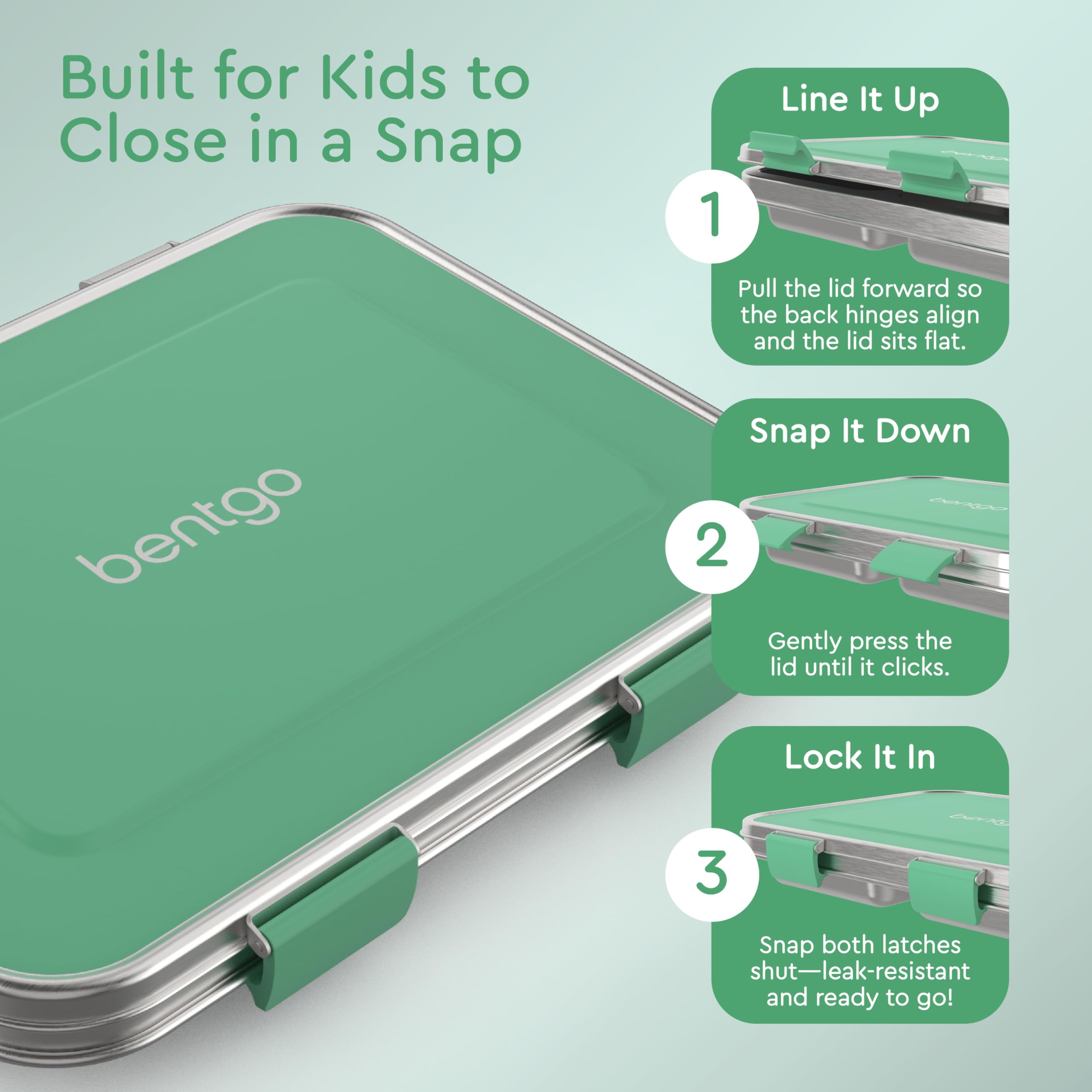Bentgo Kids top rack dishwasher safe for quick cleanup after lunch