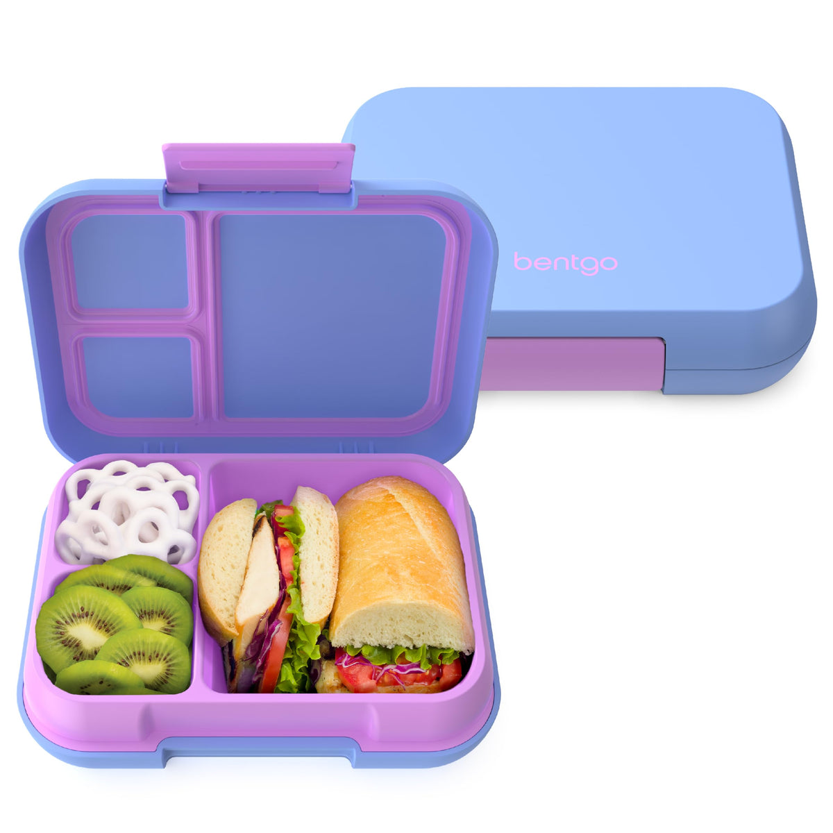 Bentgo Pop lunchbox leak-proof lid keeps meals secure during transport.