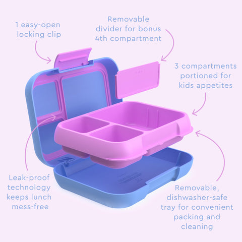 Bentgo Pop optional 4th compartment for extra meal space.