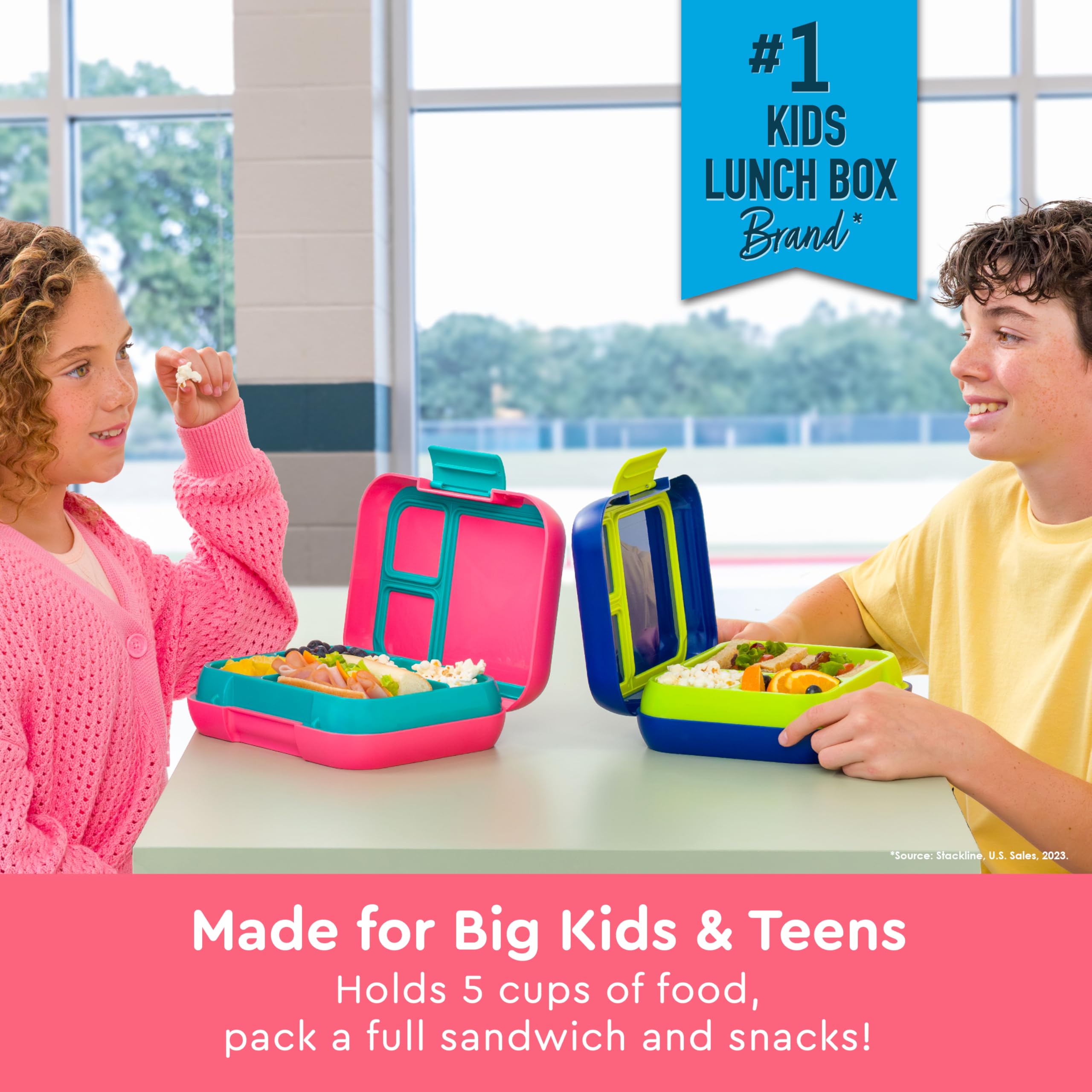 Bentgo Pop removable divider creates extra compartments for organized meals